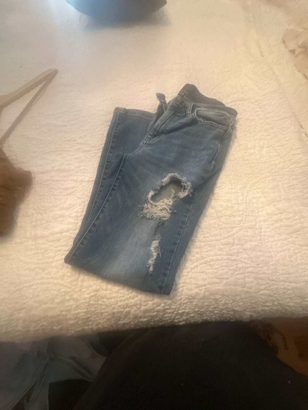 Judy Blue Distressed Straight Leg Jeans Size 9/29